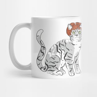 Cat in Ginger Wig Mug